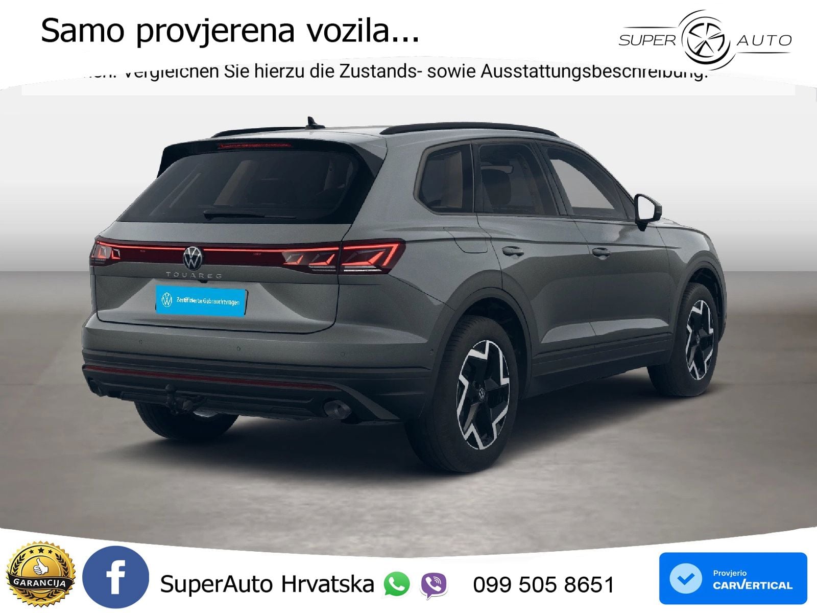 Volkswagen Touareg 3.0 V6 TDI (231 KS) 4MOTION Tiptronic ZRAČNI+ACC+GR SJED+KAM
