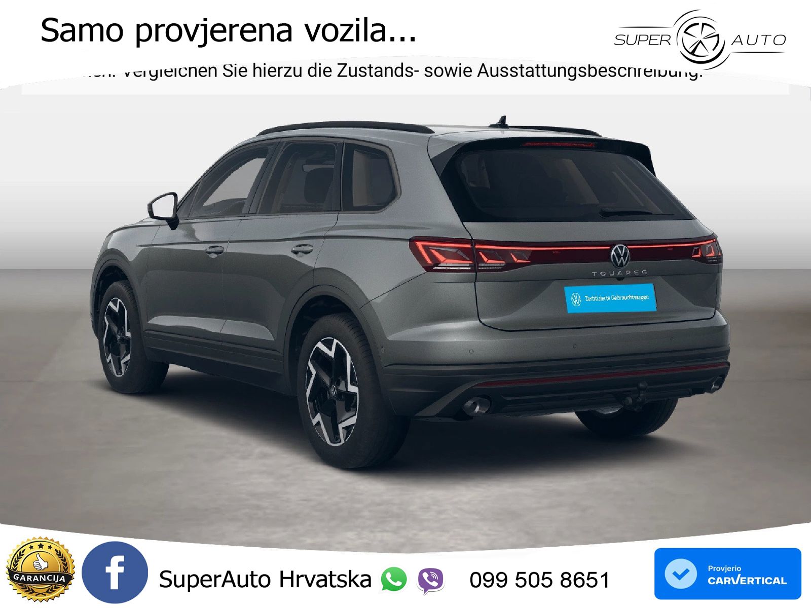 Volkswagen Touareg 3.0 V6 TDI (231 KS) 4MOTION Tiptronic ZRAČNI+ACC+GR SJED+KAM