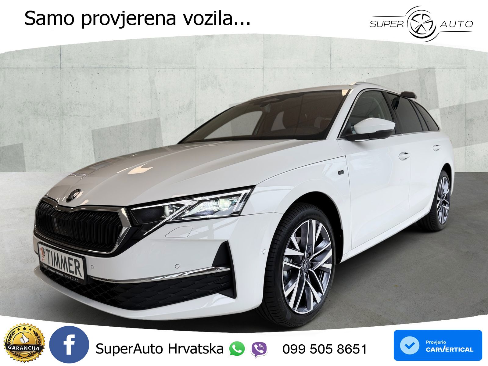 Škoda Octavia Combi 2.0 TDI (150 KS) DSG LED+GR SJED+ACC