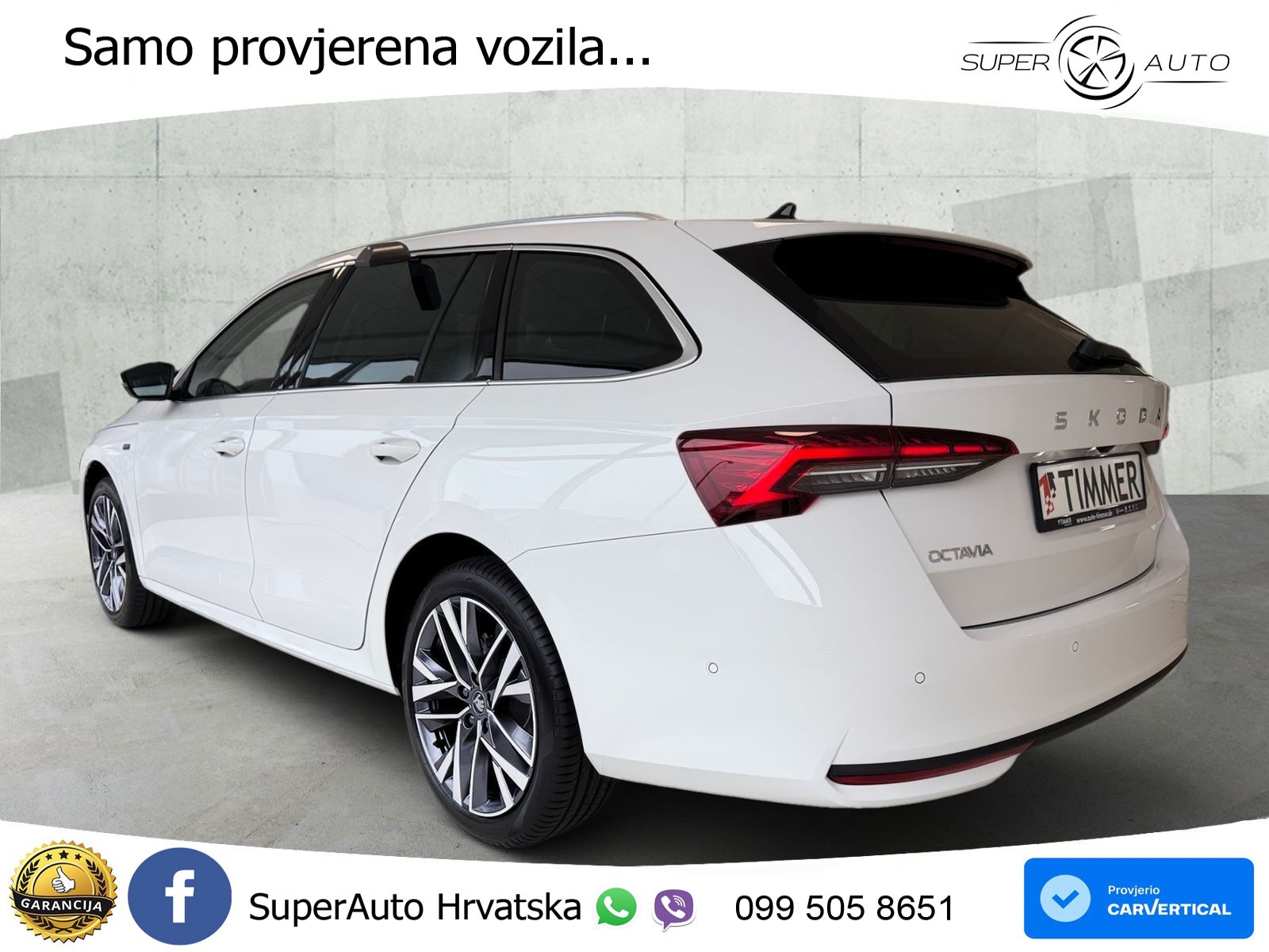 Škoda Octavia Combi 2.0 TDI (150 KS) DSG LED+GR SJED+ACC