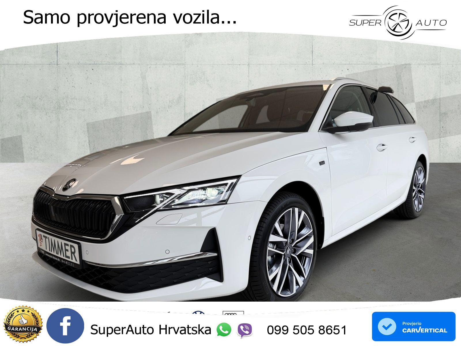 Škoda Octavia Combi 2.0 TDI (150 KS) DSG LED+GR SJED+ACC