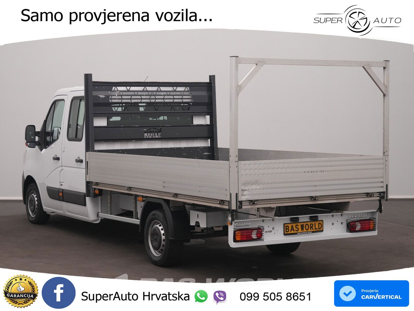 Renault Master 145PK Open Laadbak Airco Navi Cruise LED 145 KS