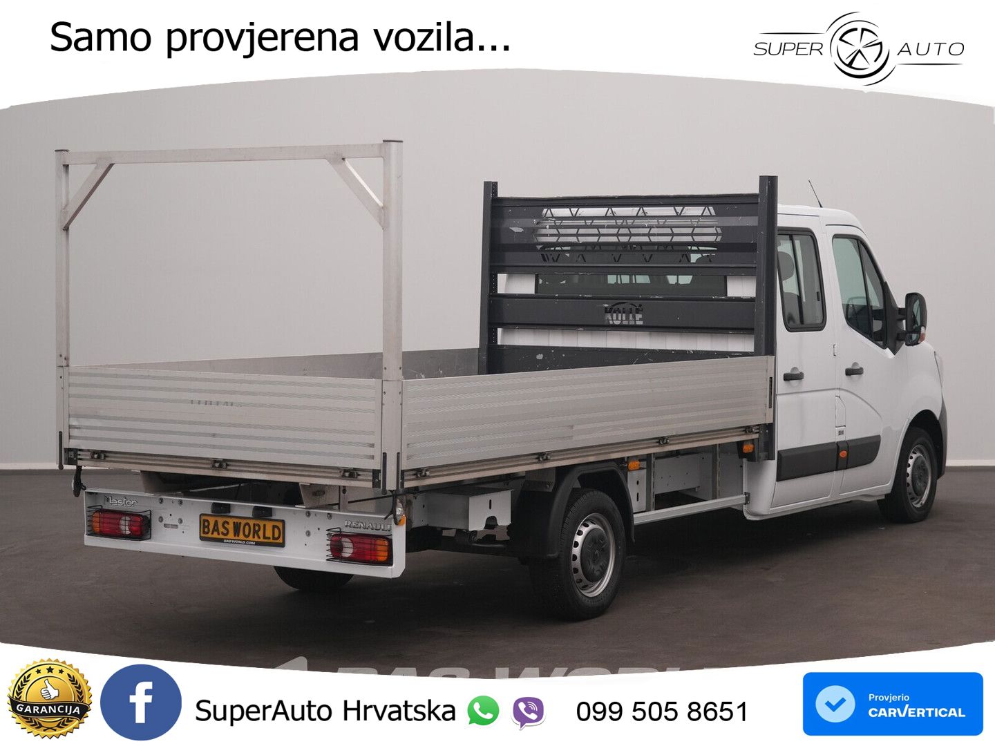 Renault Master 145PK Open Laadbak Airco Navi Cruise LED 145 KS