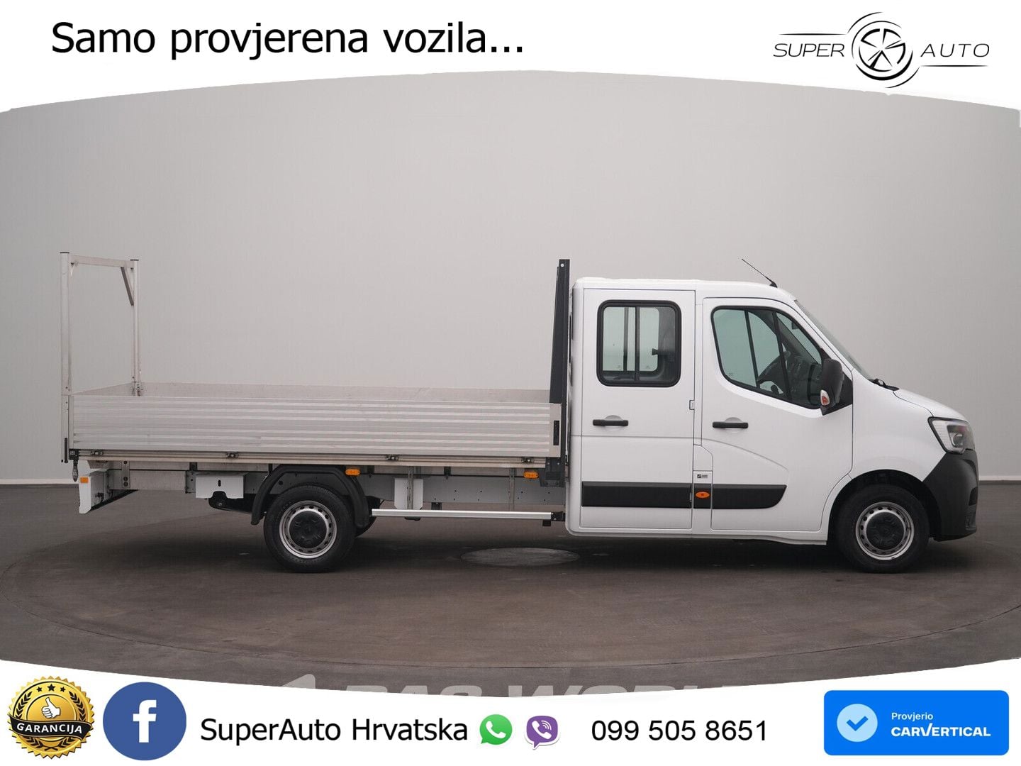 Renault Master 145PK Open Laadbak Airco Navi Cruise LED 145 KS