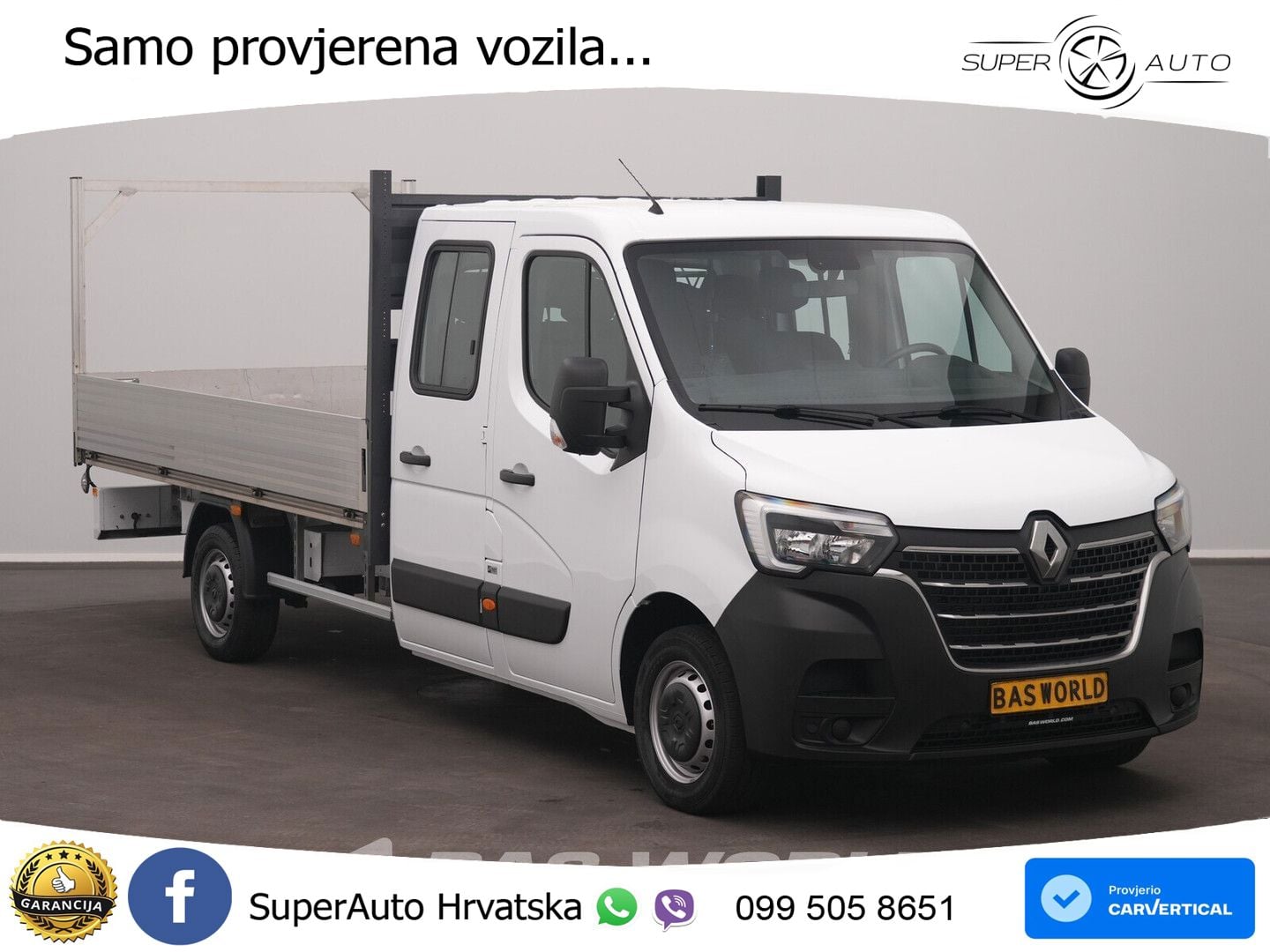 Renault Master 145PK Open Laadbak Airco Navi Cruise LED 145 KS