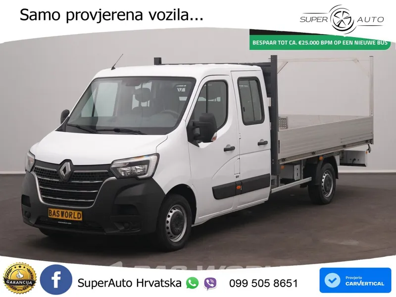 Renault Master 145PK Open Laadbak Airco Navi Cruise LED 145 KS