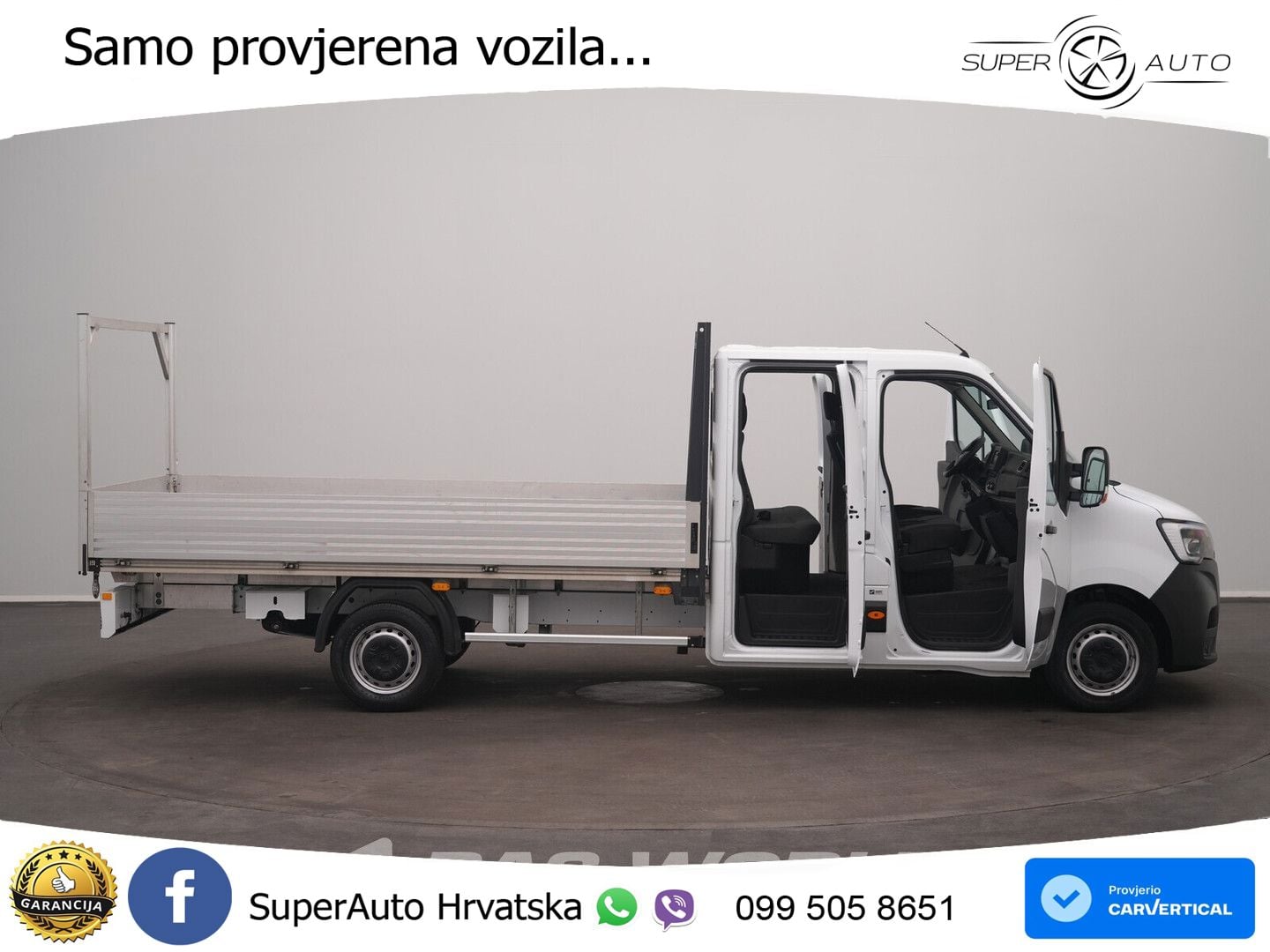 Renault Master 145PK Open Laadbak Airco Navi Cruise LED 145 KS