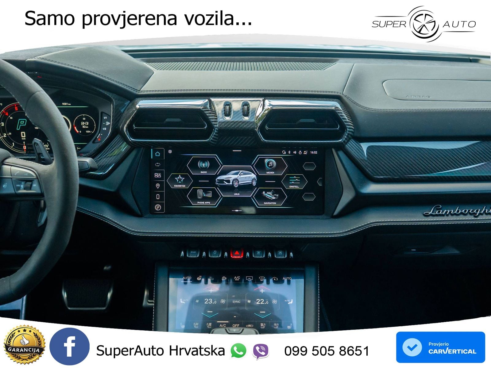 Lamborghini Urus SE 4.0 V8 (800 KS) 4WD Automatic ACC+HEAD+4xGR SJED+360+PANO