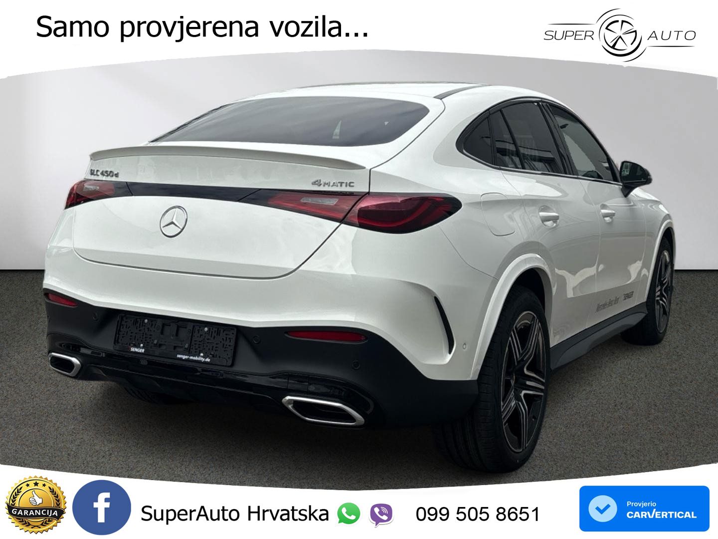 Mercedes GLC Coupe 450d (367 KS) 4MATIC 9G-TRONIC AMG LED+GR SJED+ACC
