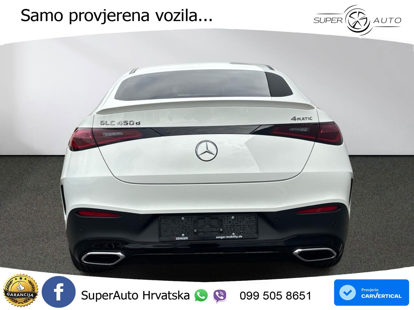 Mercedes GLC Coupe 450d (367 KS) 4MATIC 9G-TRONIC AMG LED+GR SJED+ACC