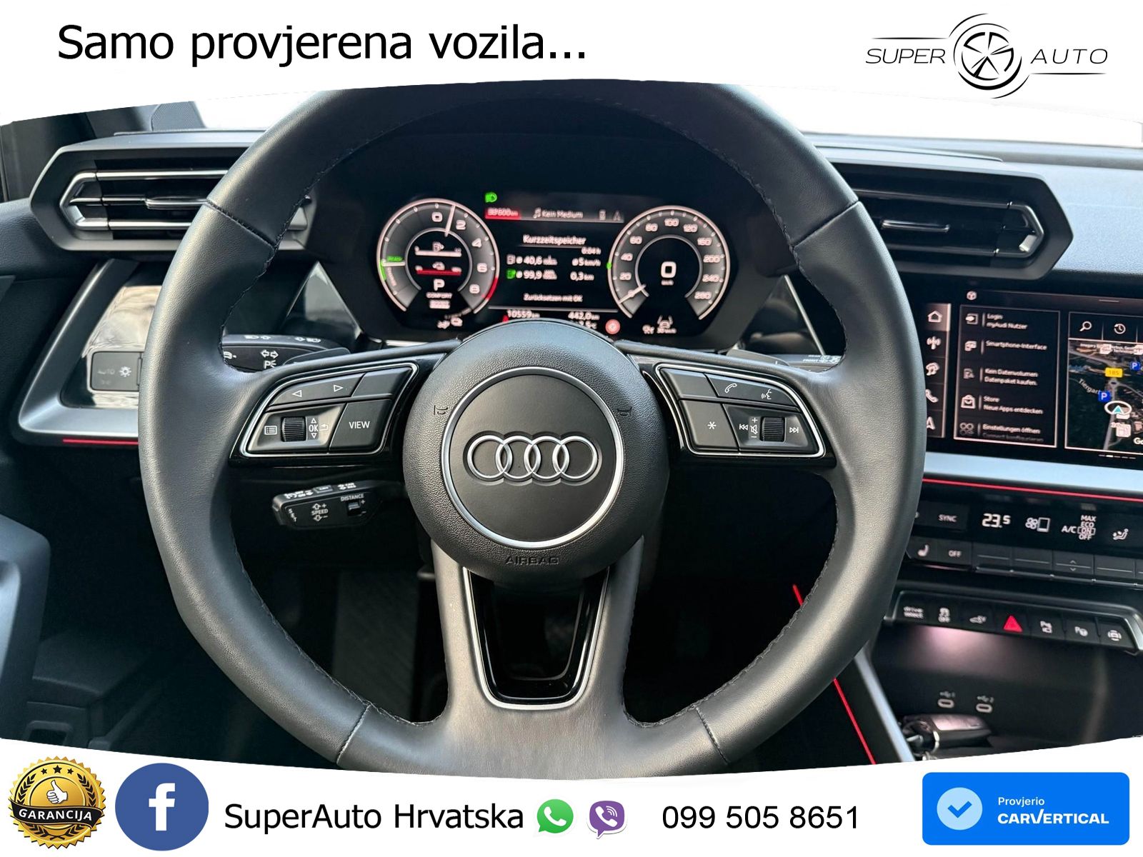 Audi A3 Sportback 40 TFSI (204 KS) quattro S tronic LED+GR SJED+ACC