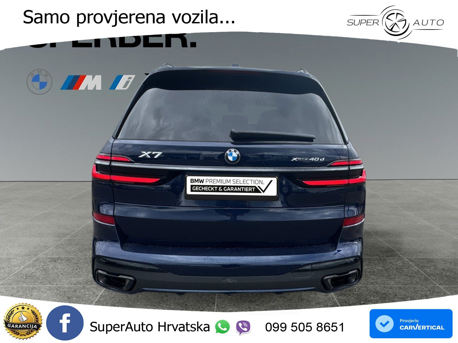 BMW X7 40d (352 KS) xDrive Steptronic M Sport ZRAČNI+ACC+GR SJED+KAM+PANO