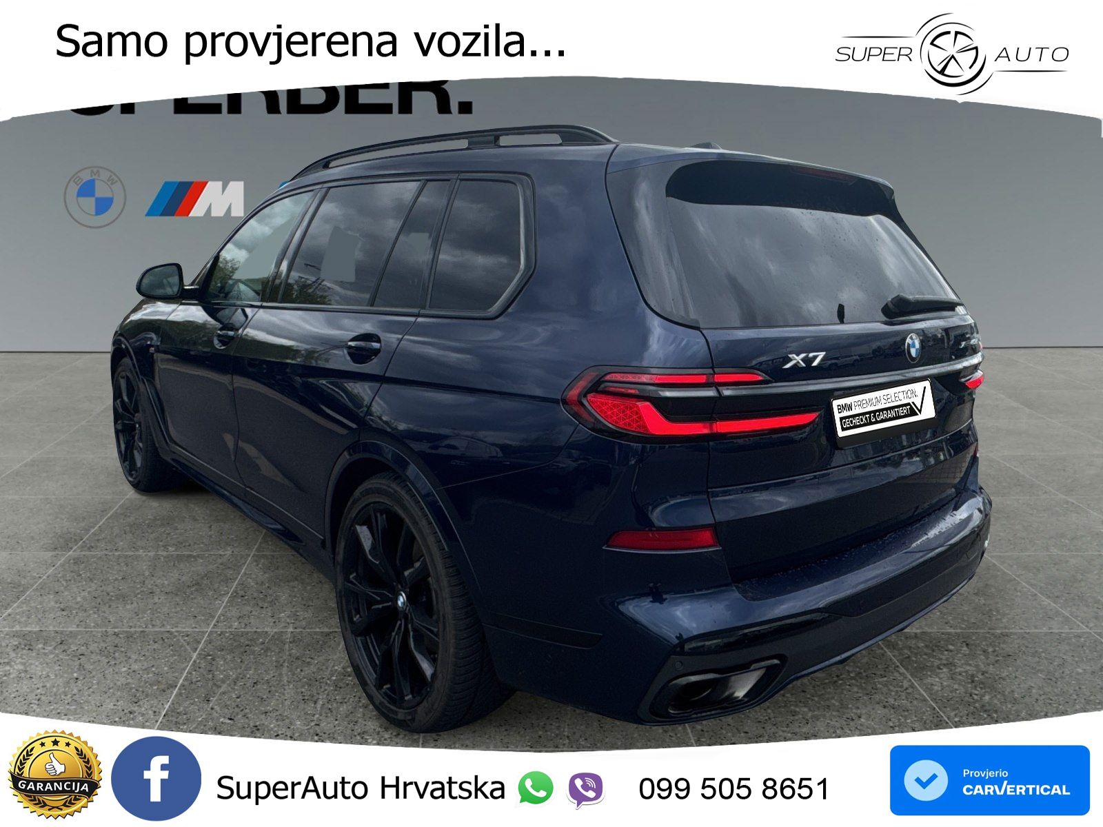 BMW X7 40d (352 KS) xDrive Steptronic M Sport ZRAČNI+ACC+GR SJED+KAM+PANO