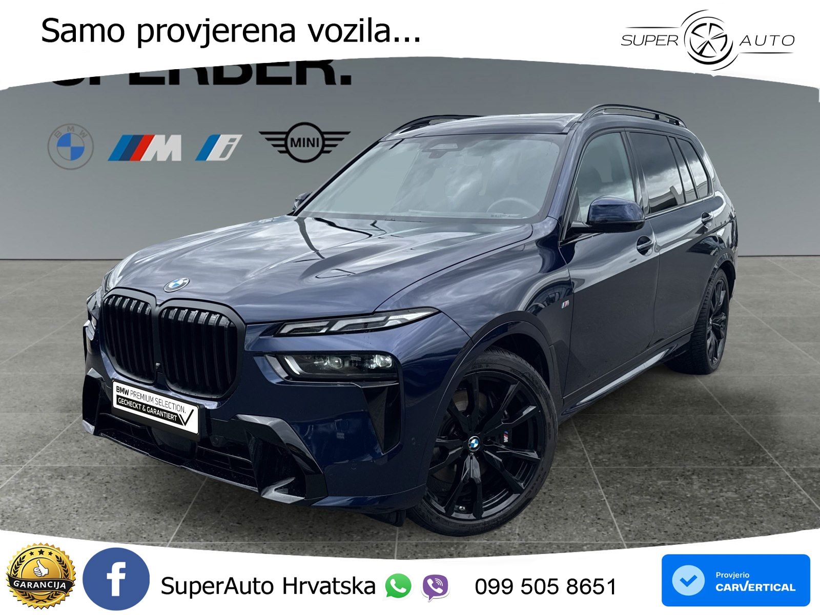 BMW X7 40d (352 KS) xDrive Steptronic M Sport ZRAČNI+ACC+GR SJED+KAM+PANO
