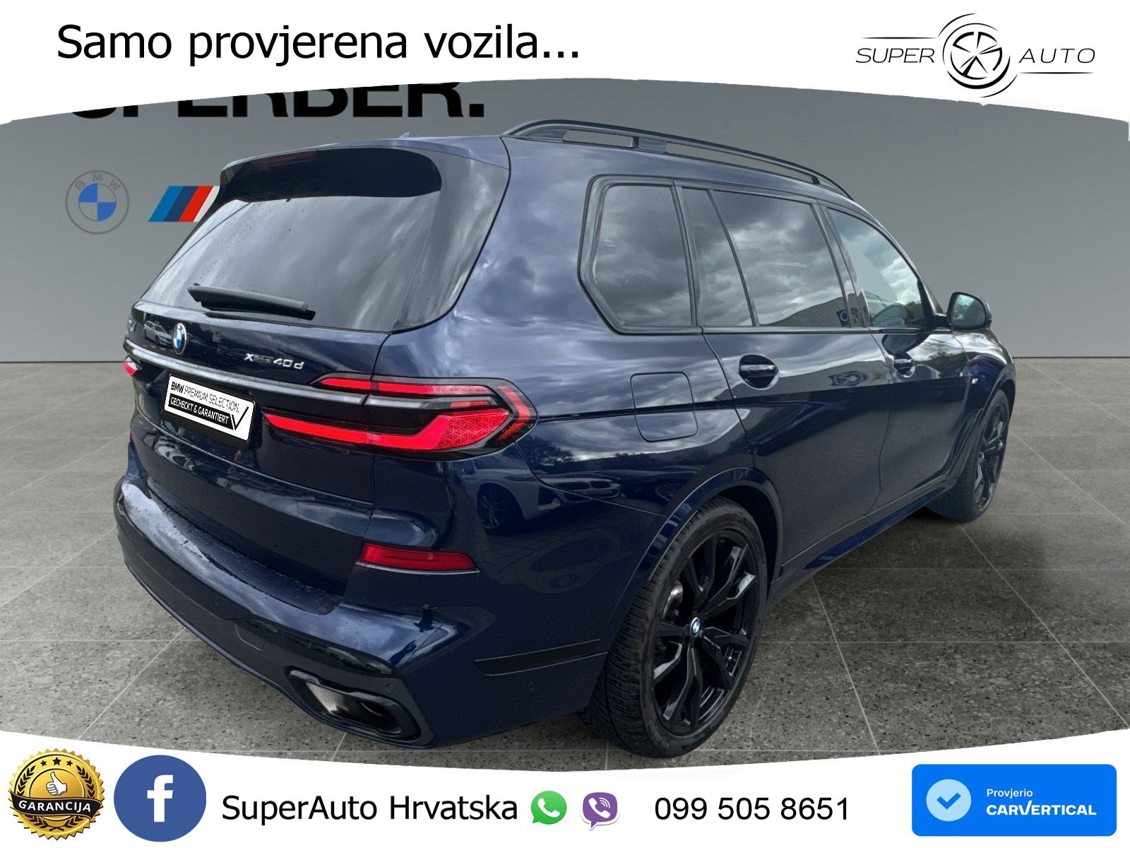 BMW X7 40d (352 KS) xDrive Steptronic M Sport ZRAČNI+ACC+GR SJED+KAM+PANO