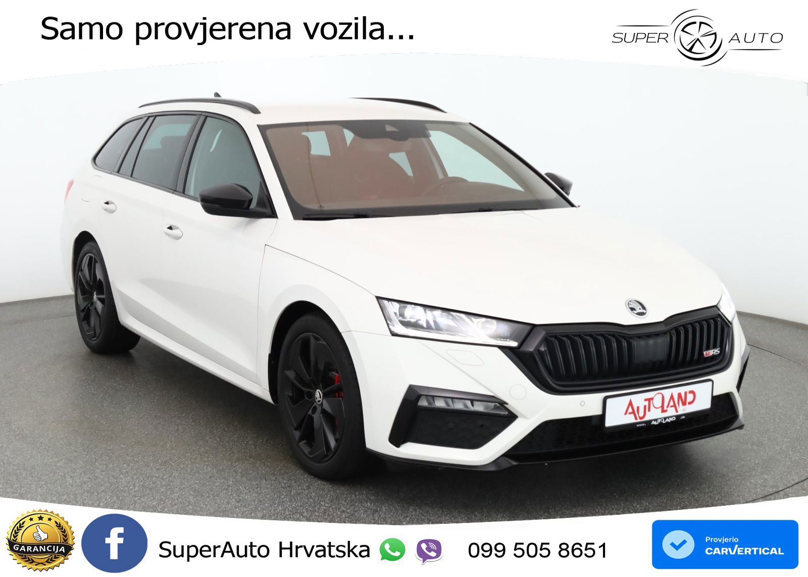 Škoda Octavia Combi RS 2.0 TSI (245 KS) DSG LED+GR SJED+ACC