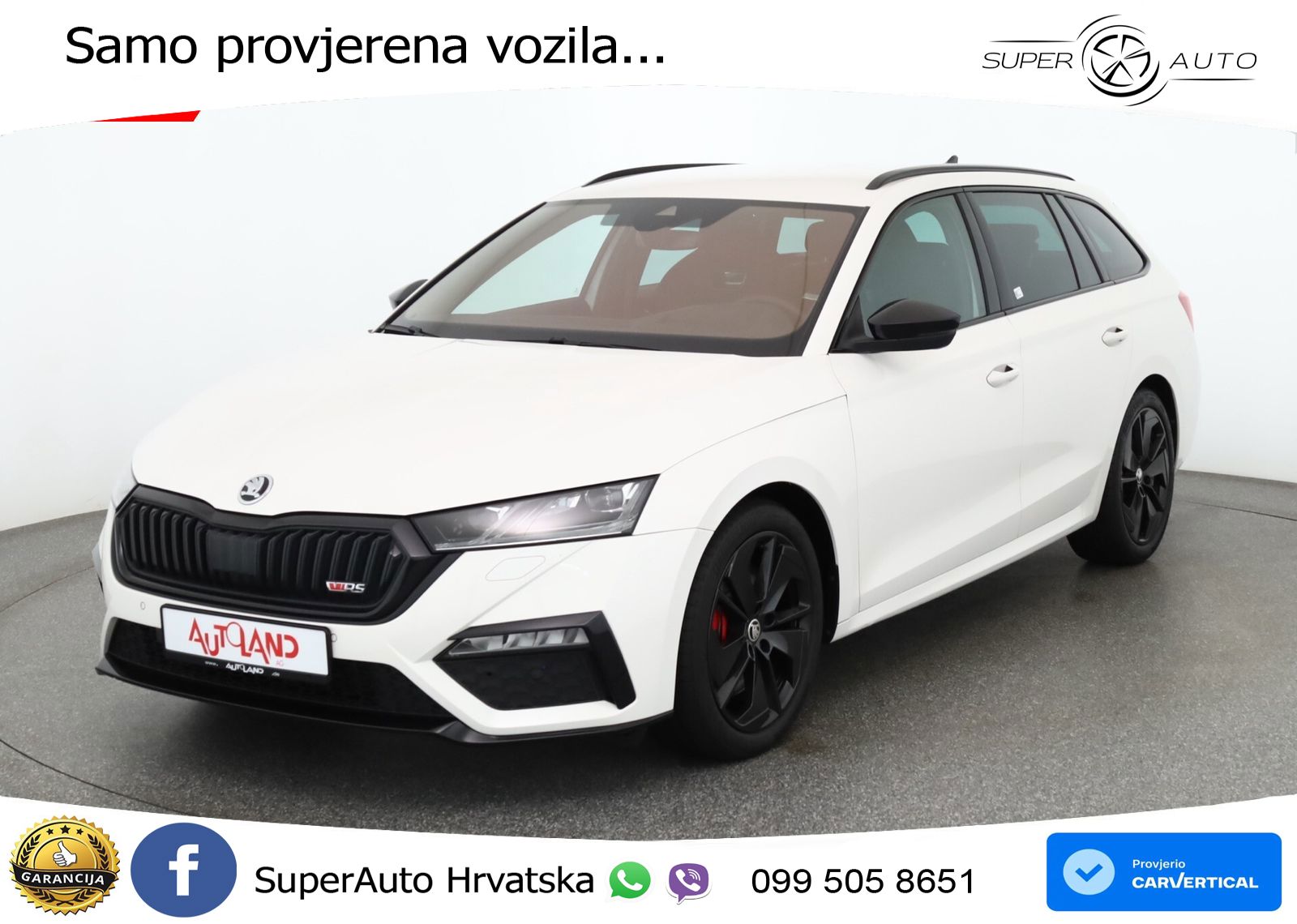 Škoda Octavia Combi RS 2.0 TSI (245 KS) DSG LED+GR SJED+ACC