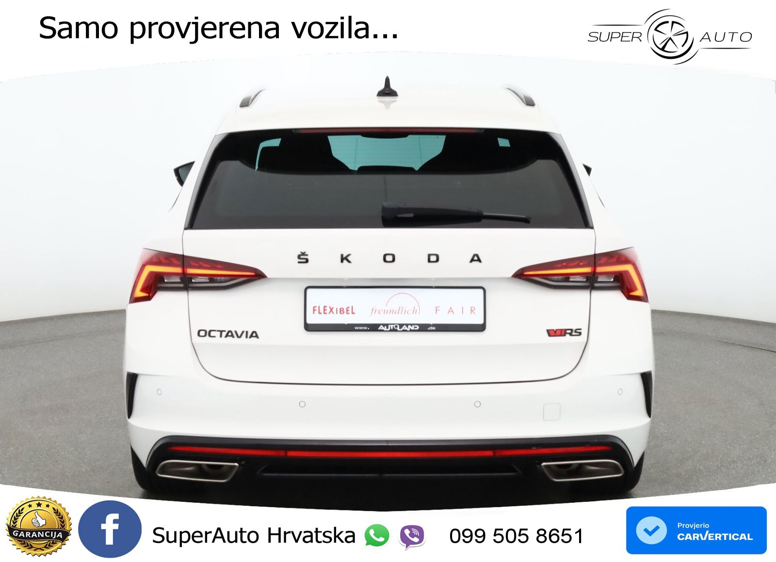 Škoda Octavia Combi RS 2.0 TSI (245 KS) DSG LED+GR SJED+ACC