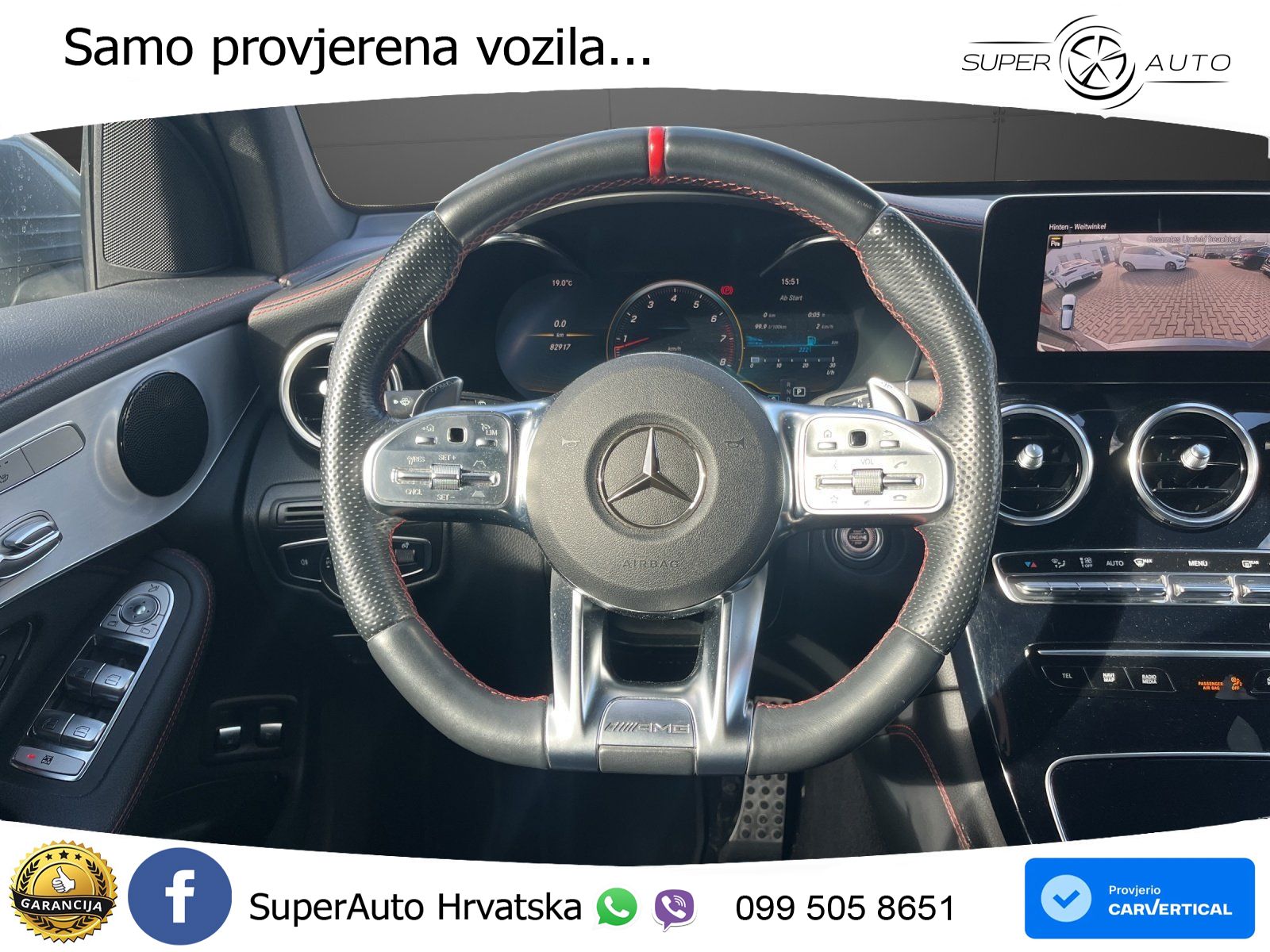 Mercedes AMG GLC 43 V6 (390 KS) 4MATIC TCT ZRAČNI+ACC+GR SJED+KAM
