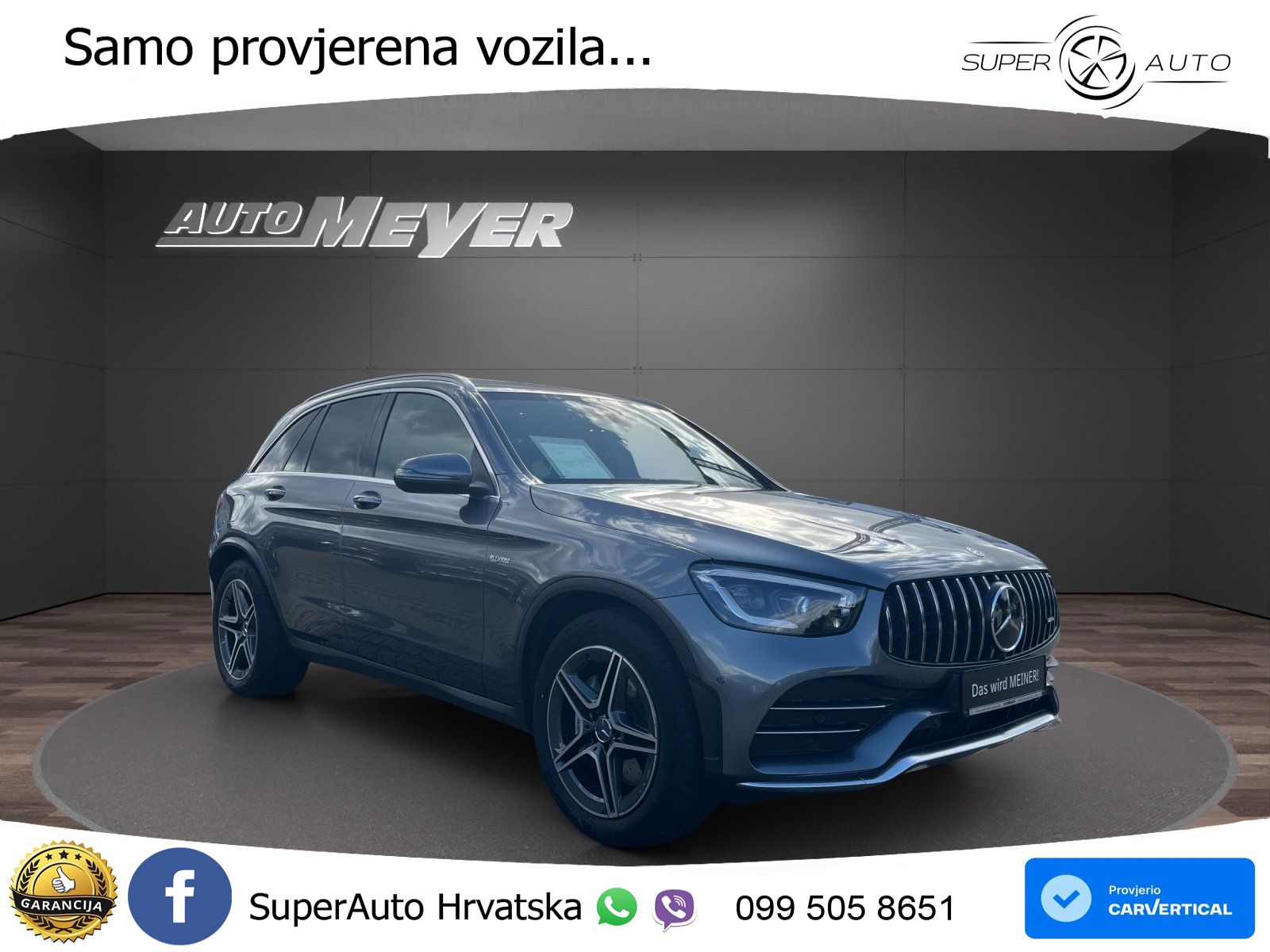 Mercedes AMG GLC 43 V6 (390 KS) 4MATIC TCT ZRAČNI+ACC+GR SJED+KAM
