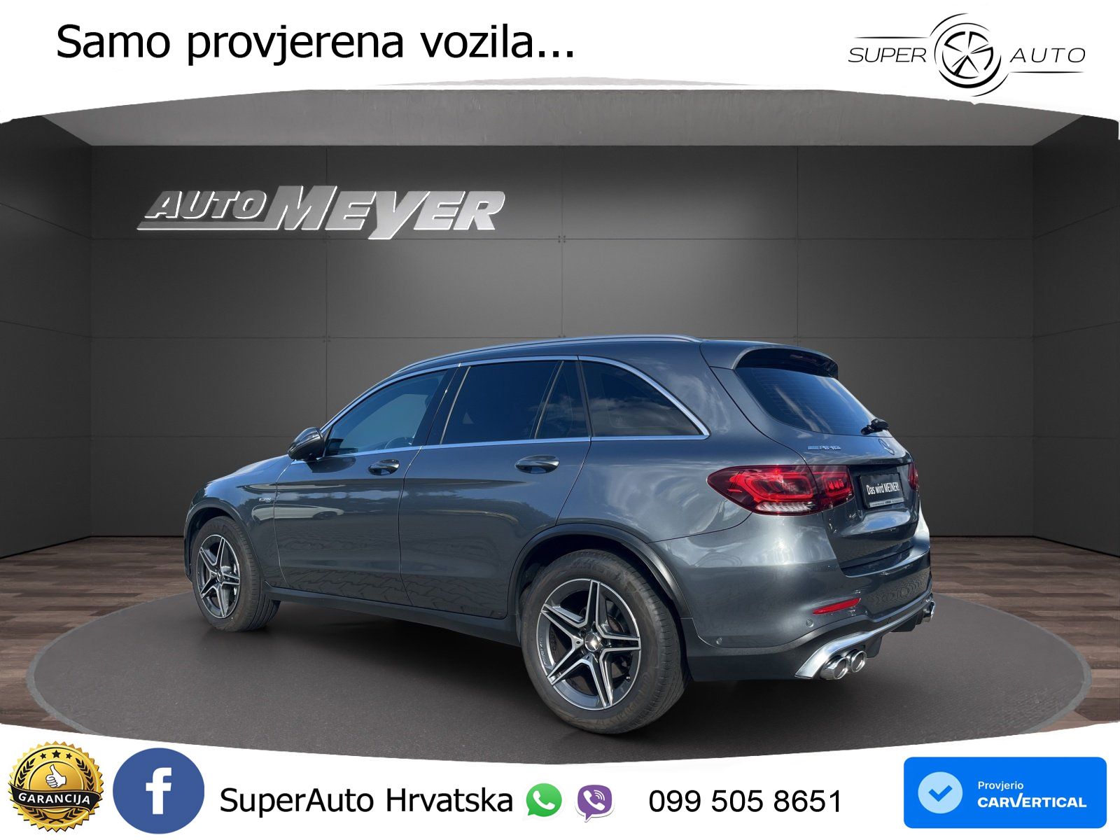 Mercedes AMG GLC 43 V6 (390 KS) 4MATIC TCT ZRAČNI+ACC+GR SJED+KAM