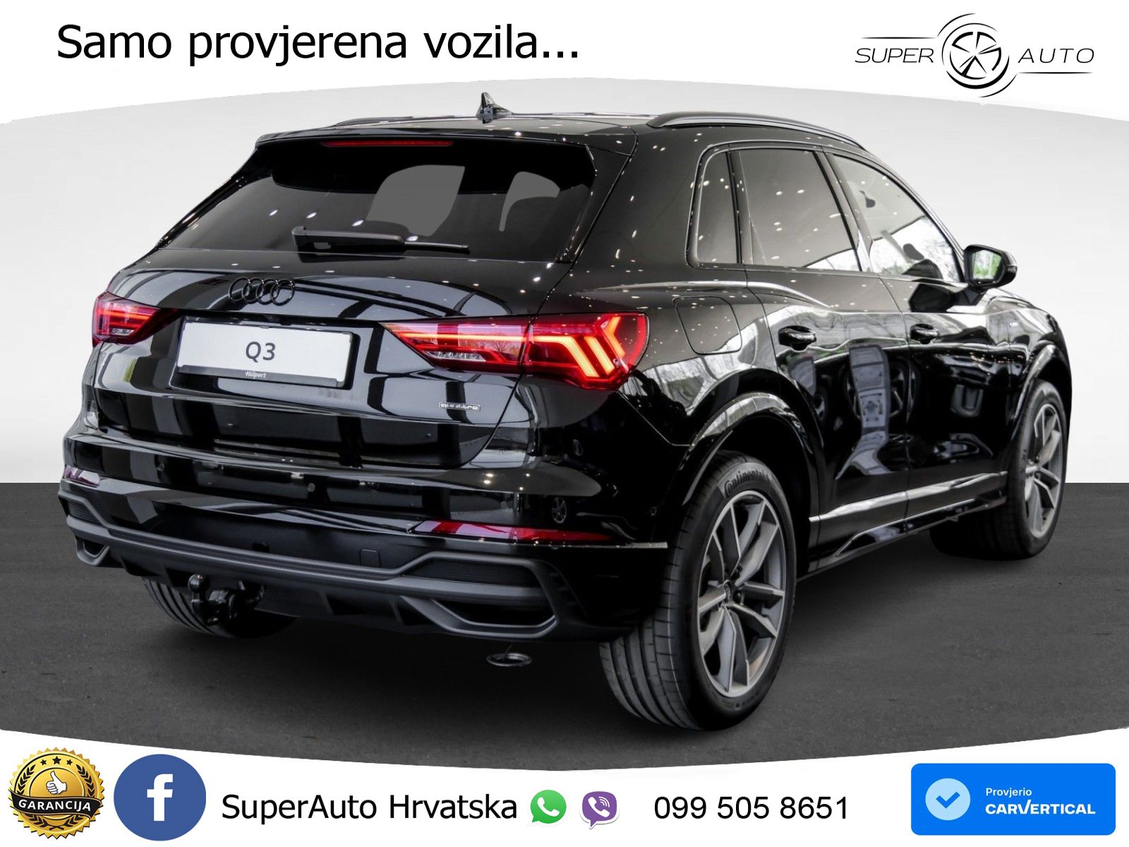 Audi Q3 40 TDI (193 KS) quattro S tronic S line LED+GR SJED+ACC