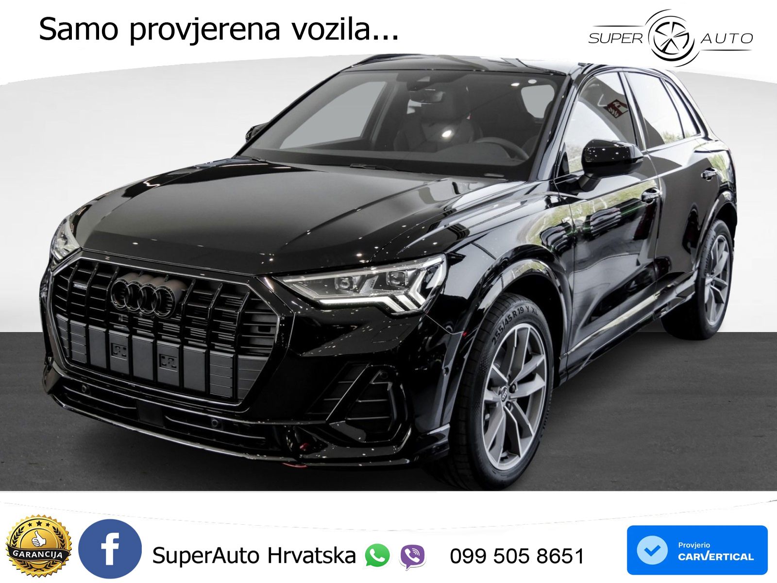 Audi Q3 40 TDI (193 KS) quattro S tronic S line LED+GR SJED+ACC