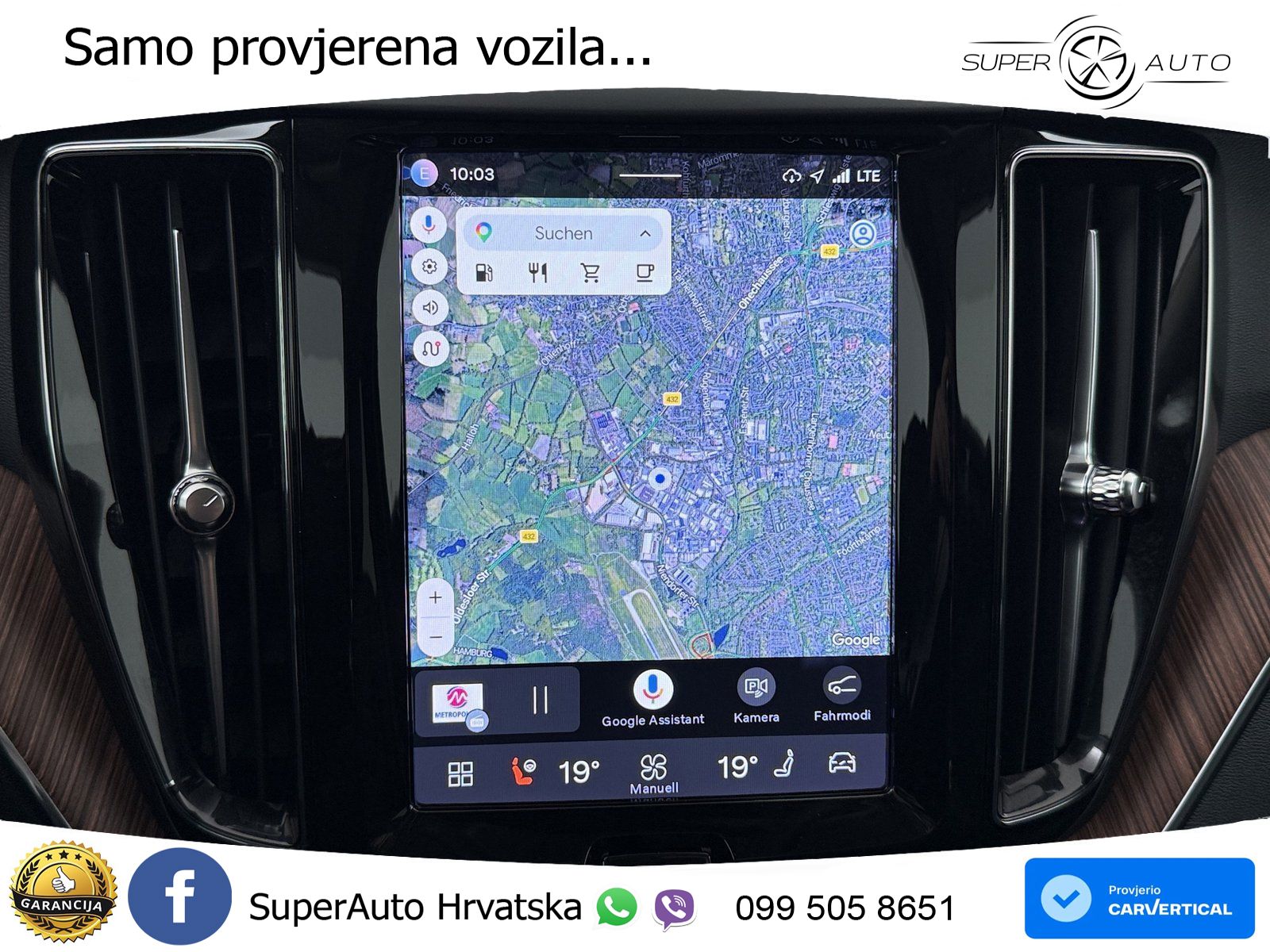 Volvo XC60 B4 Benzin FWD Geartronic ZRAČNI+ACC+GR SJED+KAM+PANO