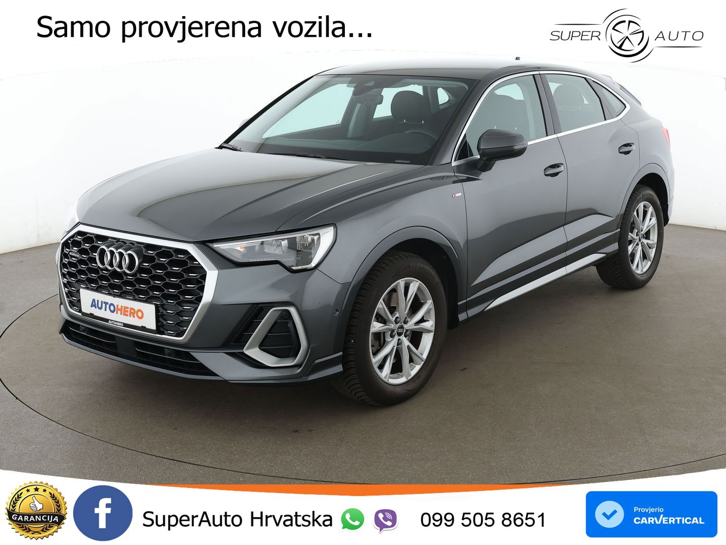 Audi Q3 Sportback 40 TFSI (190 KS) quattro S tronic S line LED+GR SJED+ACC