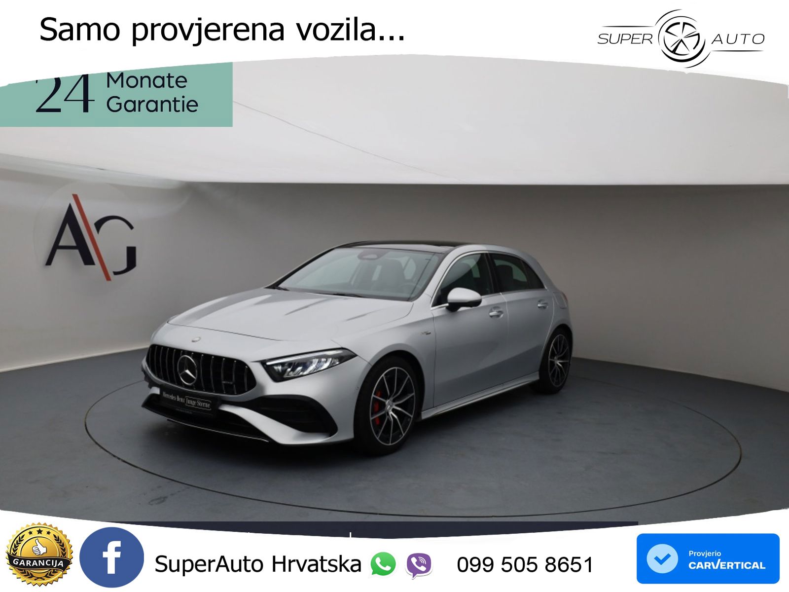 Mercedes-Benz AMG A 35 4MATIC AMG SPEEDSHIFT DCT ACC+GR SJED+360+PANO