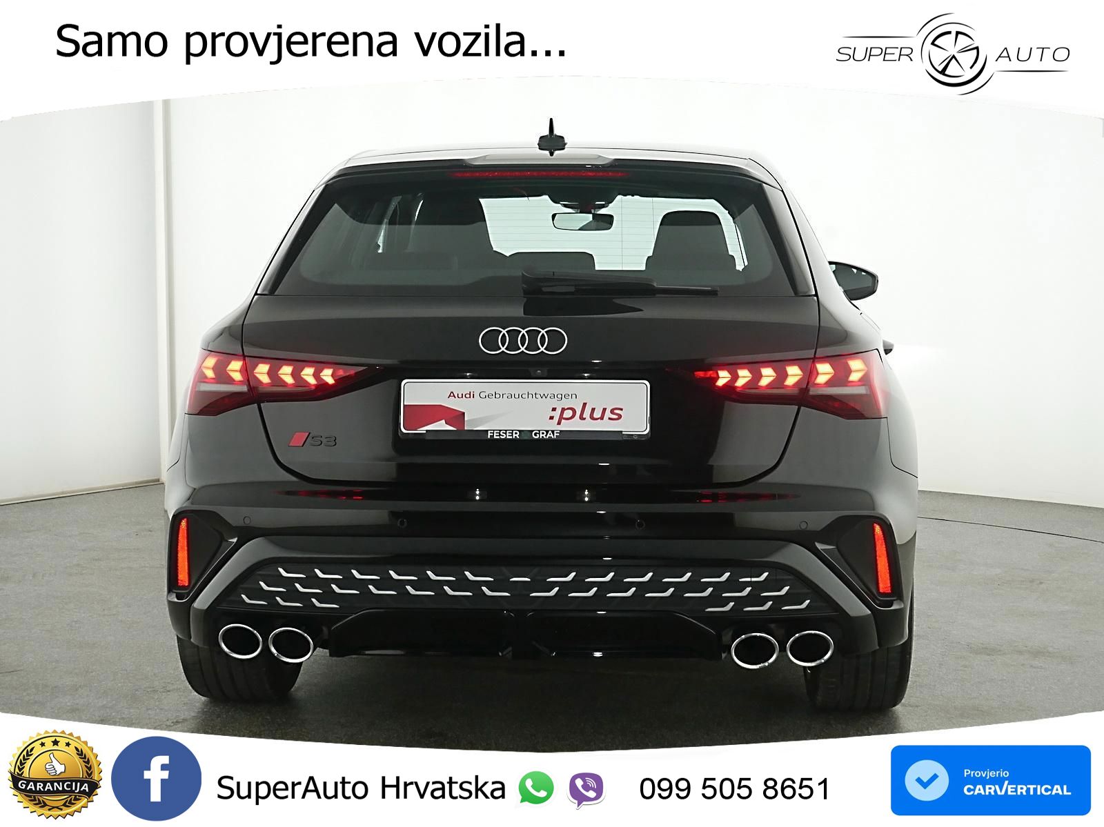 Audi S3 2.0 TFSI (333 KS) quattro S tronic MATRIX+GR SJED+KAM