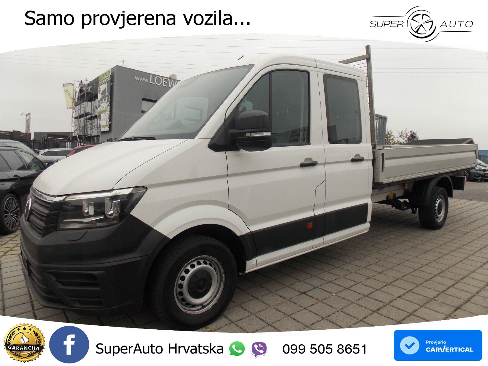 Volkswagen Crafter Pritsche 35 Maxi lang Doppelkabine 140 KS