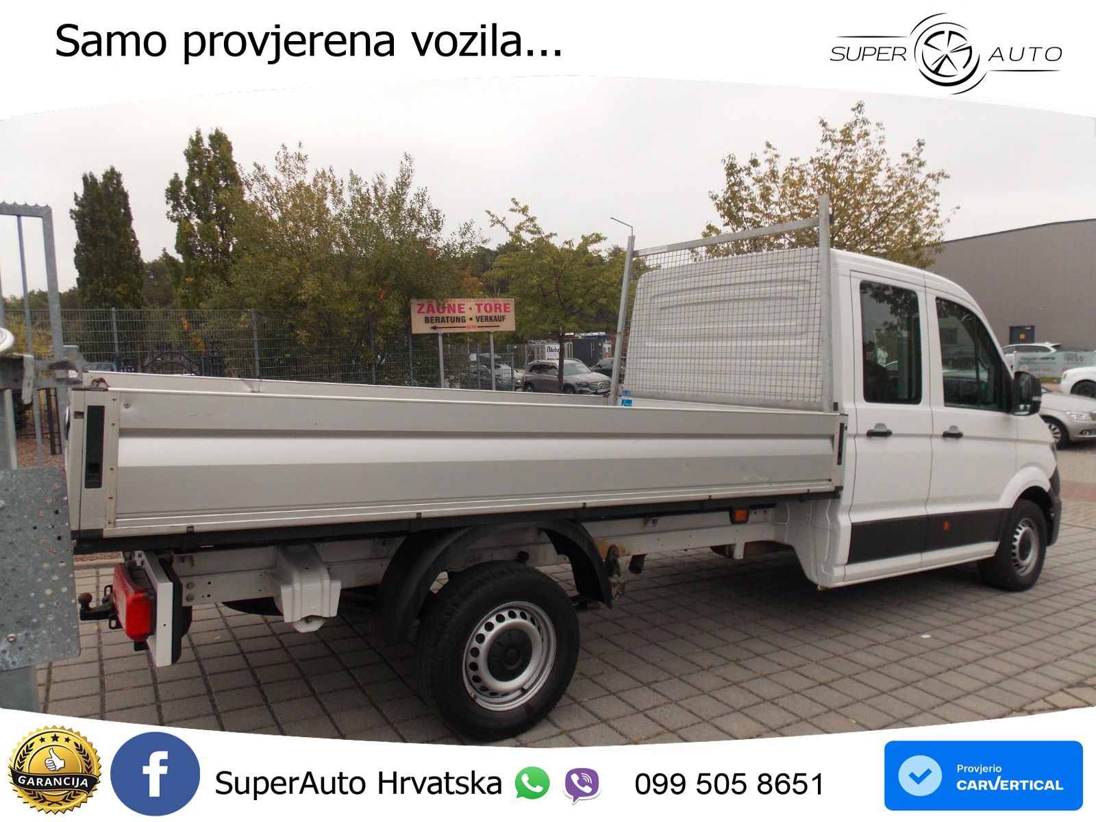Volkswagen Crafter Pritsche 35 Maxi lang Doppelkabine 140 KS