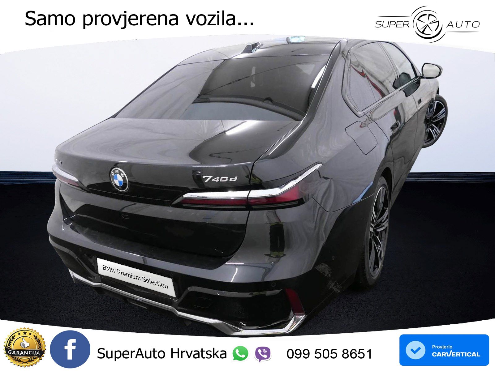 BMW 740d (299 KS) xDrive Steptronic ZRAČNI+ACC+GR SJED+KAM+PANO