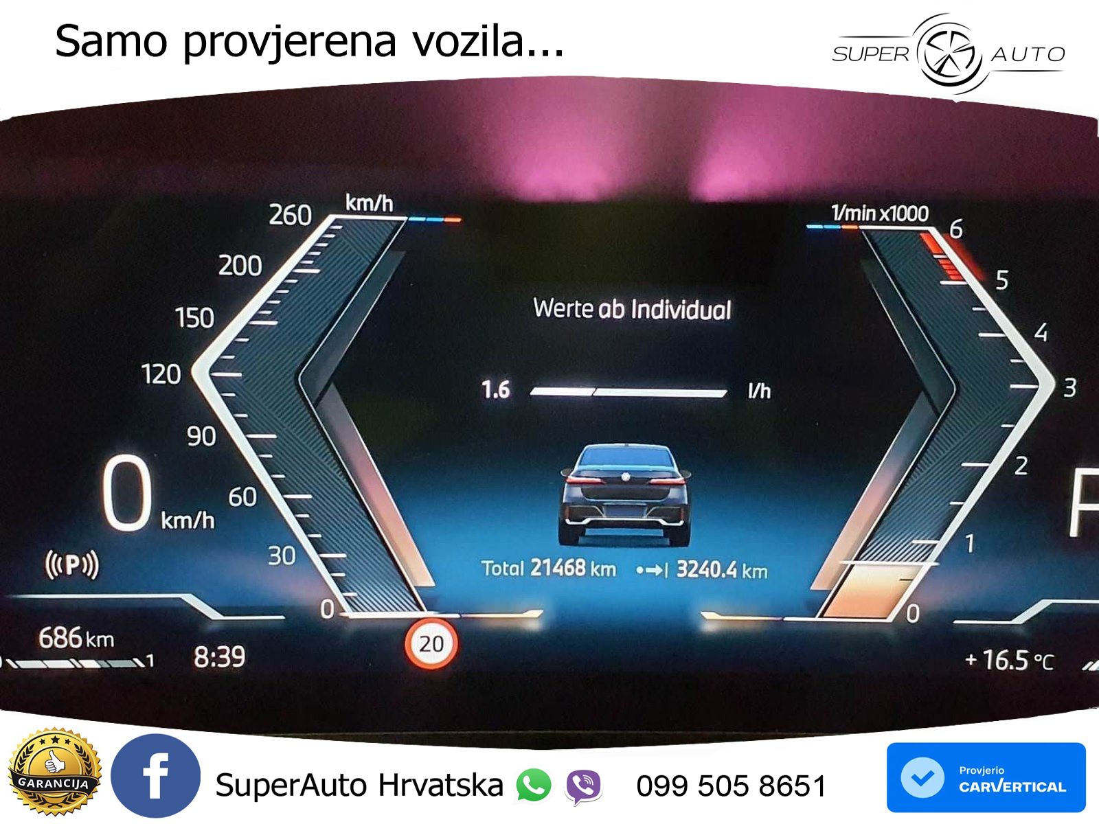 BMW 740d (299 KS) xDrive Steptronic ZRAČNI+ACC+GR SJED+KAM+PANO