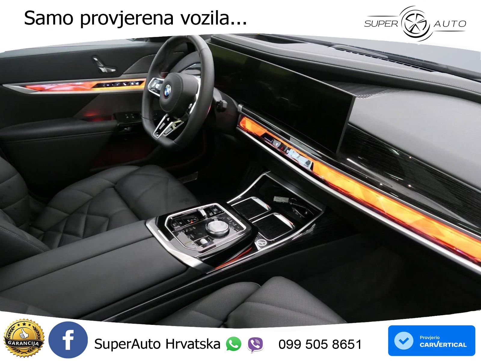 BMW 740d (299 KS) xDrive Steptronic ZRAČNI+ACC+GR SJED+KAM+PANO