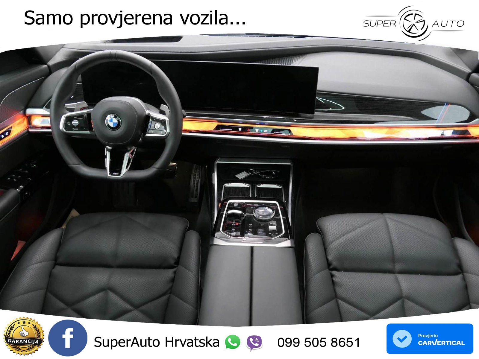 BMW 740d (299 KS) xDrive Steptronic ZRAČNI+ACC+GR SJED+KAM+PANO