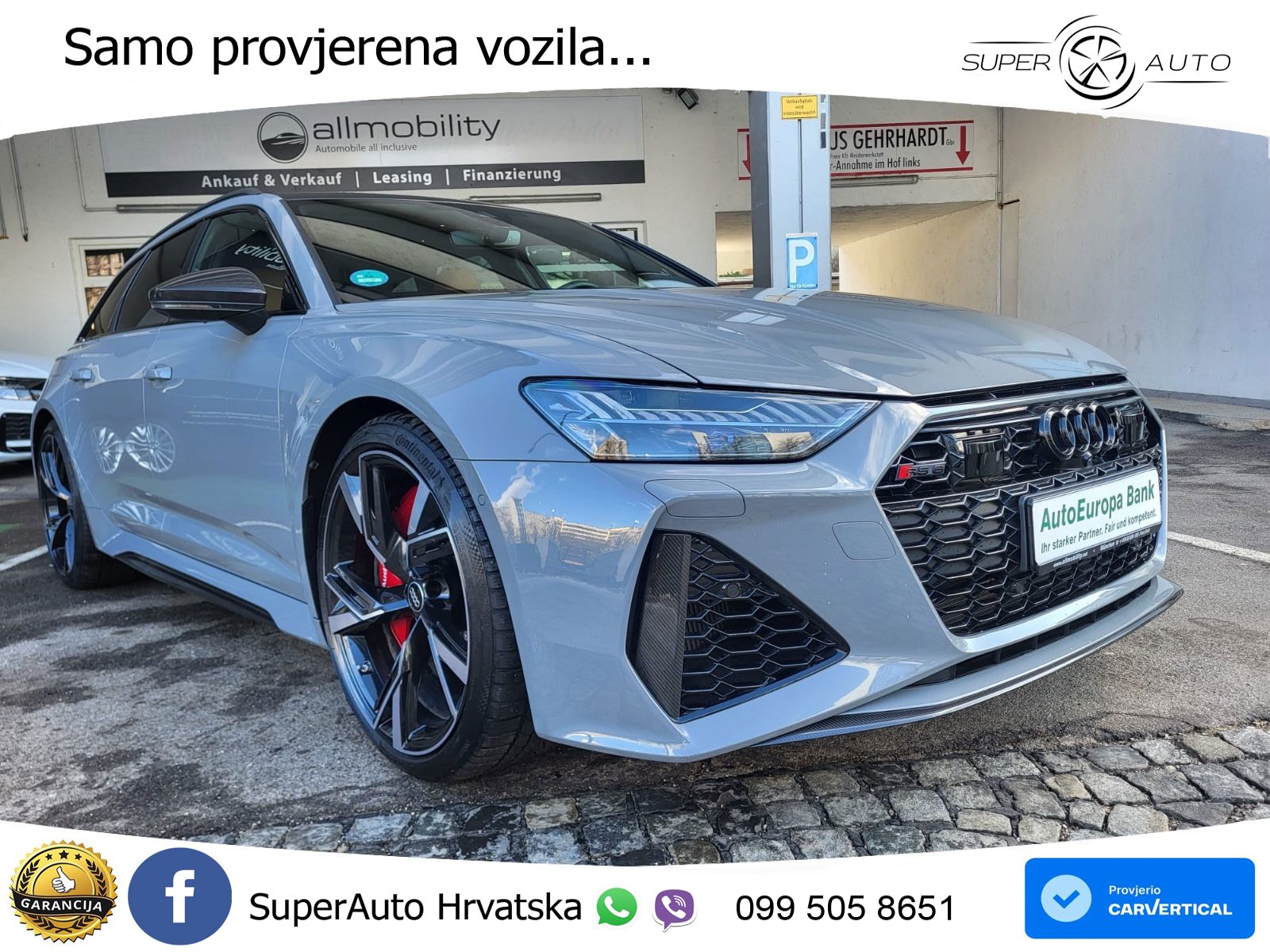 Audi RS6 Avant 4.0 TFSI V8 (600 KS) quattro Tiptronic LED+GR SJED+ACC