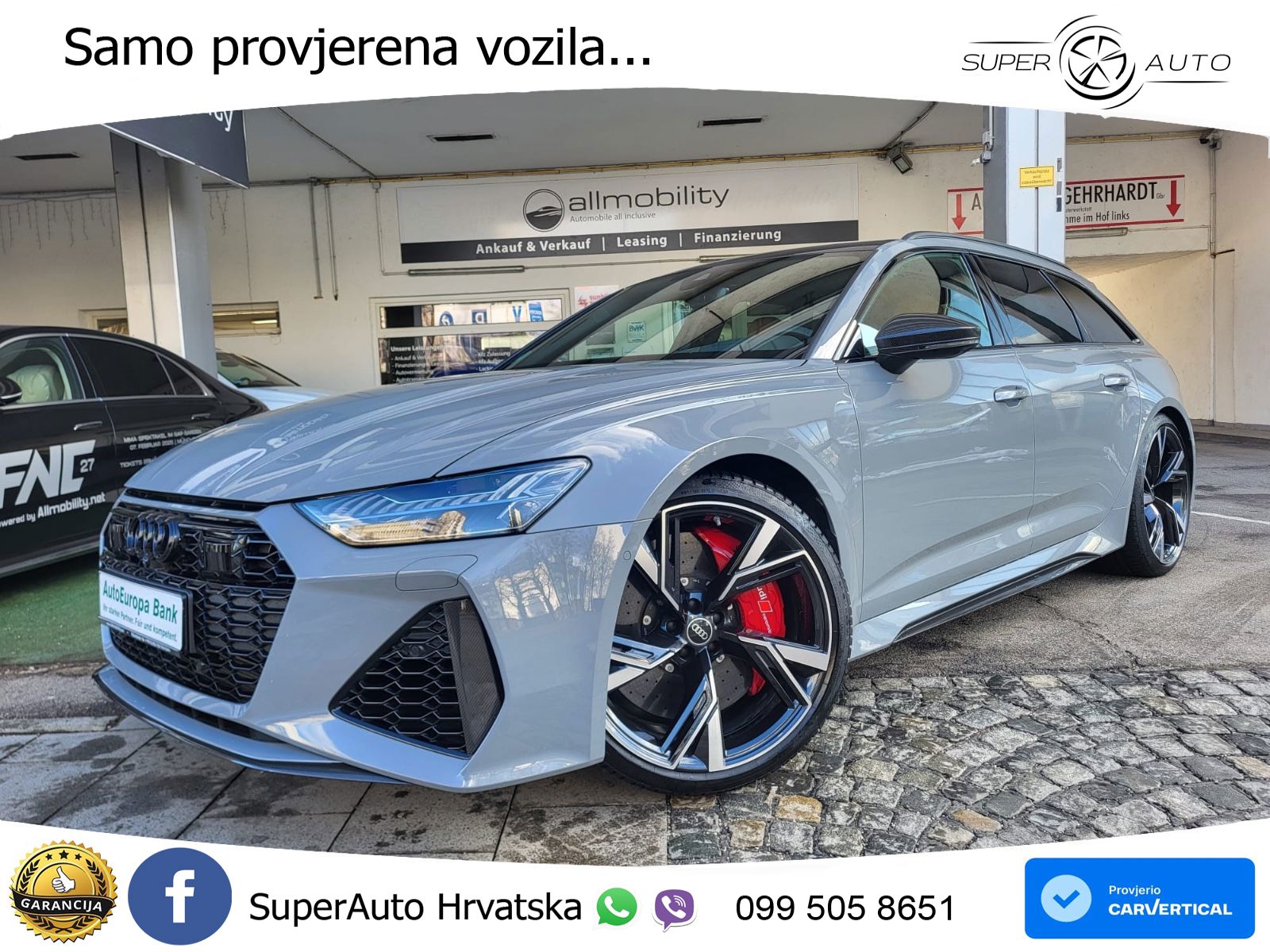 Audi RS6 Avant 4.0 TFSI V8 (600 KS) quattro Tiptronic LED+GR SJED+ACC