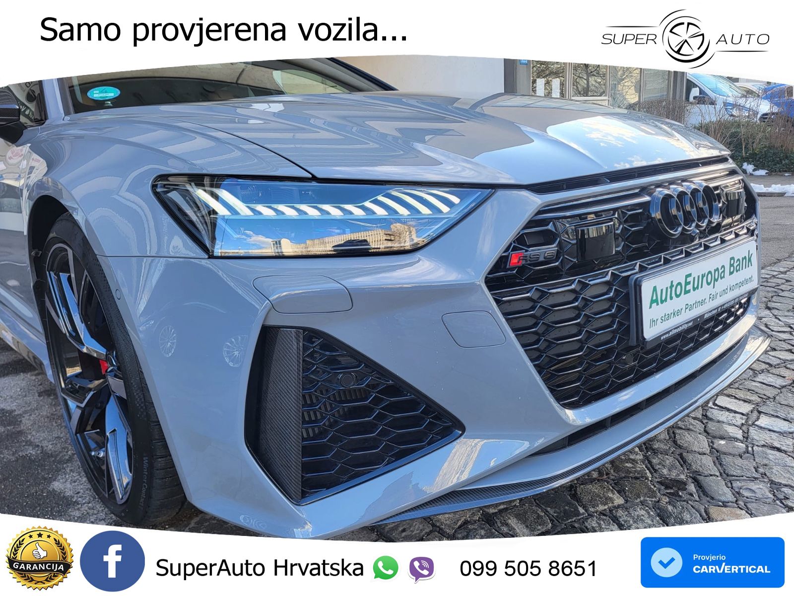 Audi RS6 Avant 4.0 TFSI V8 (600 KS) quattro Tiptronic LED+GR SJED+ACC