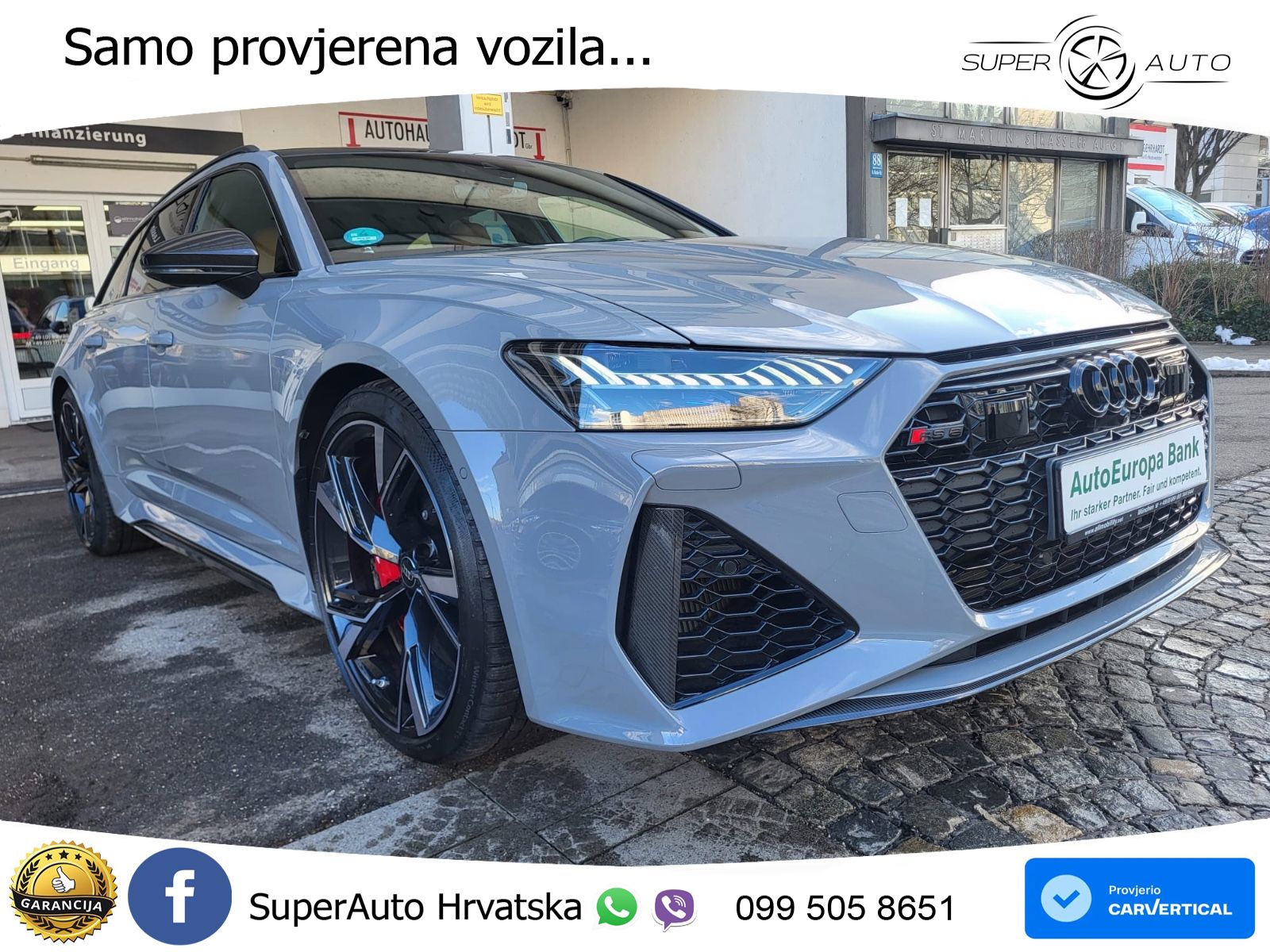 Audi RS6 Avant 4.0 TFSI V8 (600 KS) quattro Tiptronic LED+GR SJED+ACC