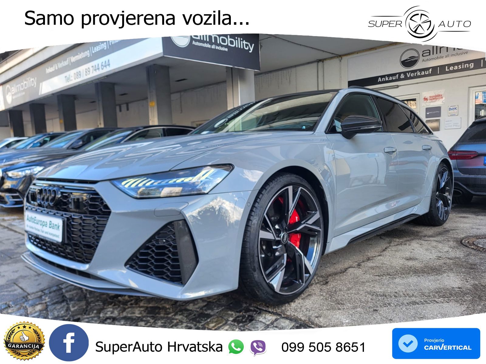 Audi RS6 Avant 4.0 TFSI V8 (600 KS) quattro Tiptronic LED+GR SJED+ACC
