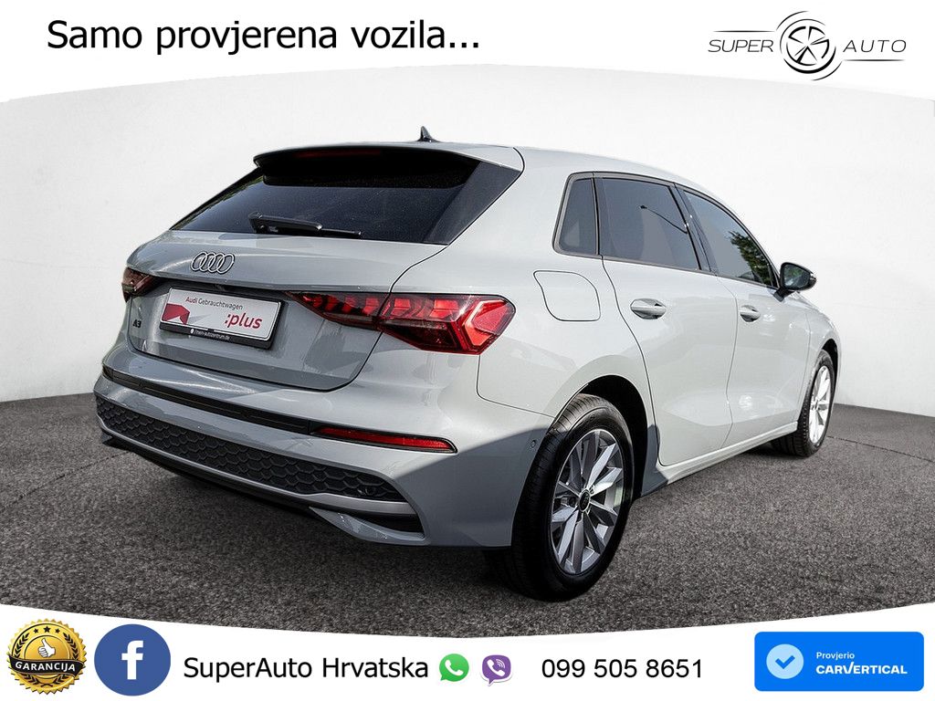 Audi A3 Sportback 30 TFSI (116 KS) Mild Hybrid S tronic LED+GR SJED+ACC