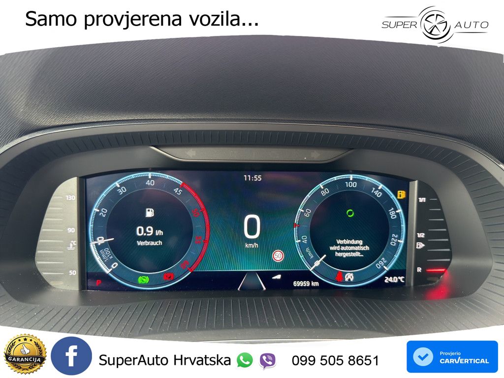 Škoda Octavia Combi 2.0 TDI (150 KS) DSG LED+GR SJED+ACC