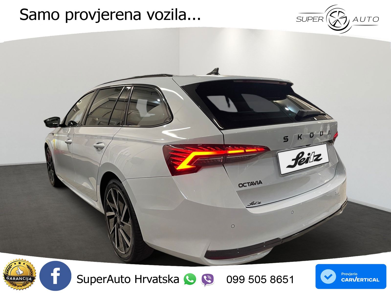 Škoda Octavia Combi 2.0 TDI (150 KS) DSG SportLine MATRIX+GR SJED+KAM