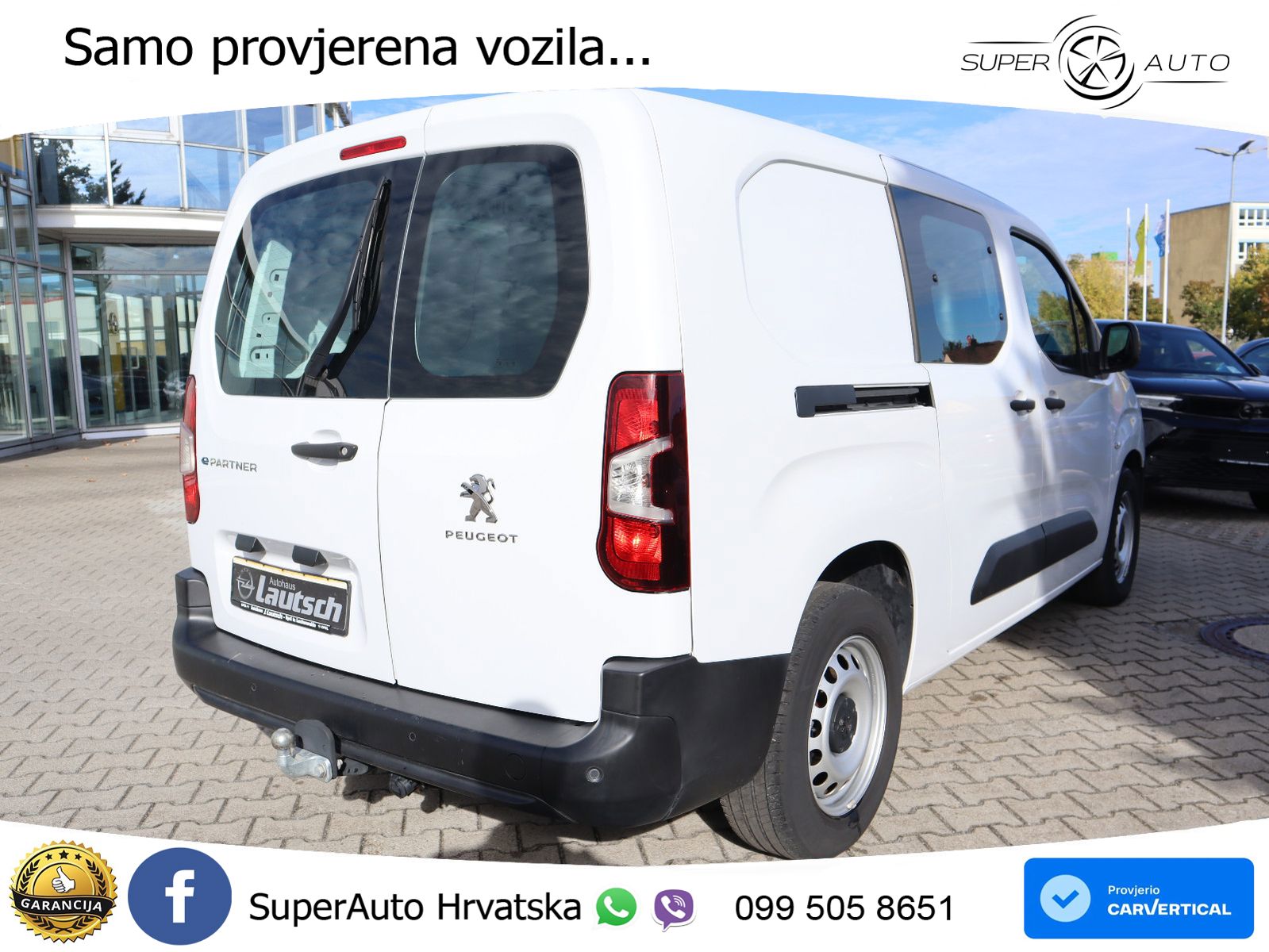 Peugeot E-Partner Premium 100kW L2 Klima/PDC/AZV/DAB+ 136 KS