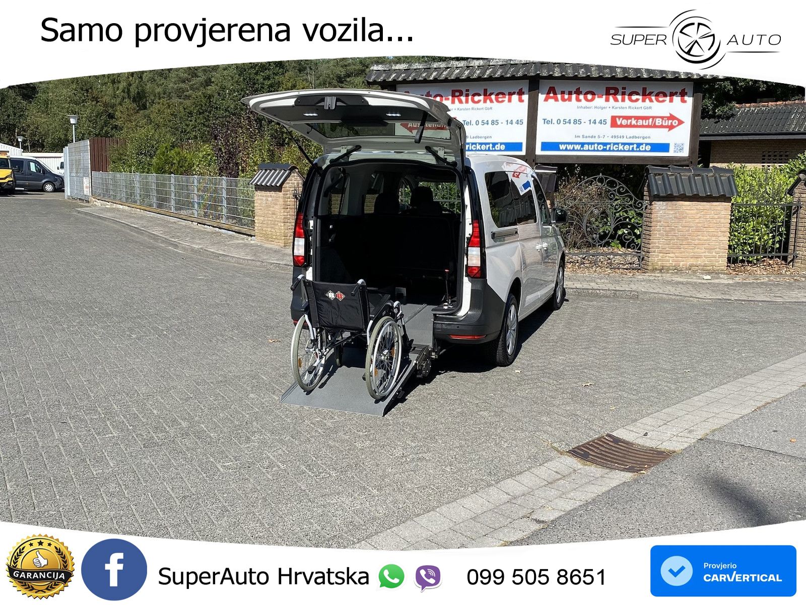 Volkswagen Caddy Maxi Rollstuhlgerecht | Kamra | APP 102 KS