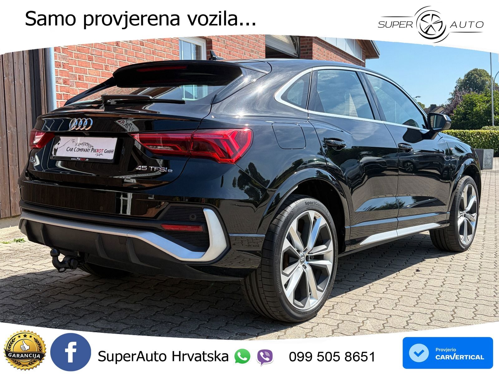 Audi Q3 Sportback 45 TFSIe (245 KS) S tronic S line LED+GR SJED+ACC