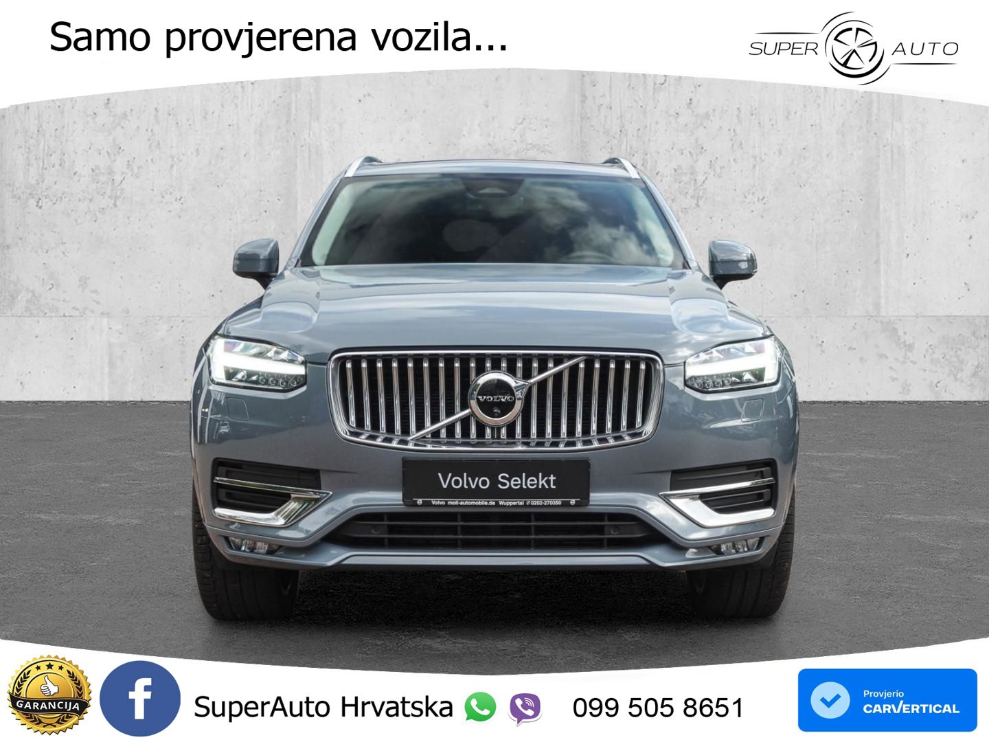 Volvo XC90 2.0 B5 Diesel AWD Automatic ACC+GR SJED+360+PANO