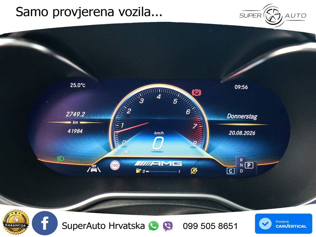 Mercedes GLC Coupe AMG 43 V6 (390 KS) 4MATIC TCT ZRAČNI+ACC+4xGR SJED+KAM